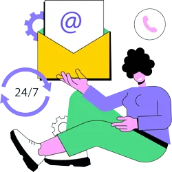 A friendly team of customer service representatives ready to assist with inquiries and support.