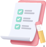 A checkmark symbolizing the successful submission of a form, indicating the completion of an inquiry or request.