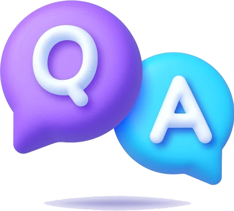 Illustration of a FAQ icon, representing the section dedicated to addressing common queries.