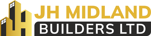 The logo of JH Midland Builder, symbolizing the company's dedication to quality construction and renovation services.