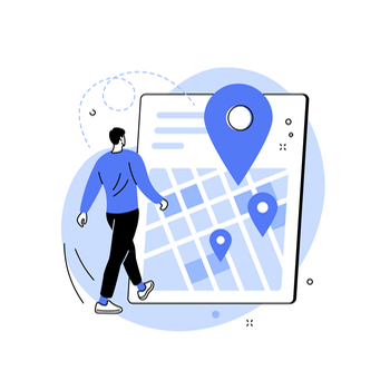 Illustration of a shop address, indicating the physical location of JH Midland Builder.