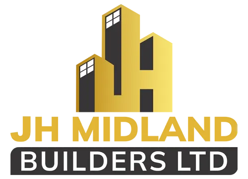 The large logo of JH Midland Builder, representing the company's brand and commitment to quality.