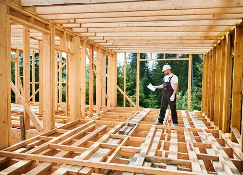 High-quality building materials, including wood, tiles, and fixtures, used by JH Midland Builder.