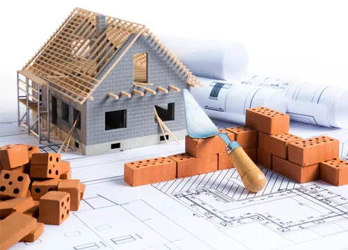 A newly built home with a modern design, showcasing the expertise of JH Midland Builder.